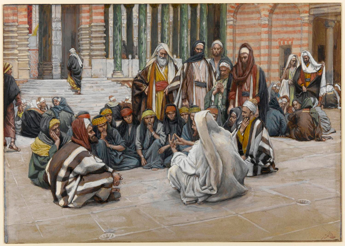 Jésus parle près du trésor