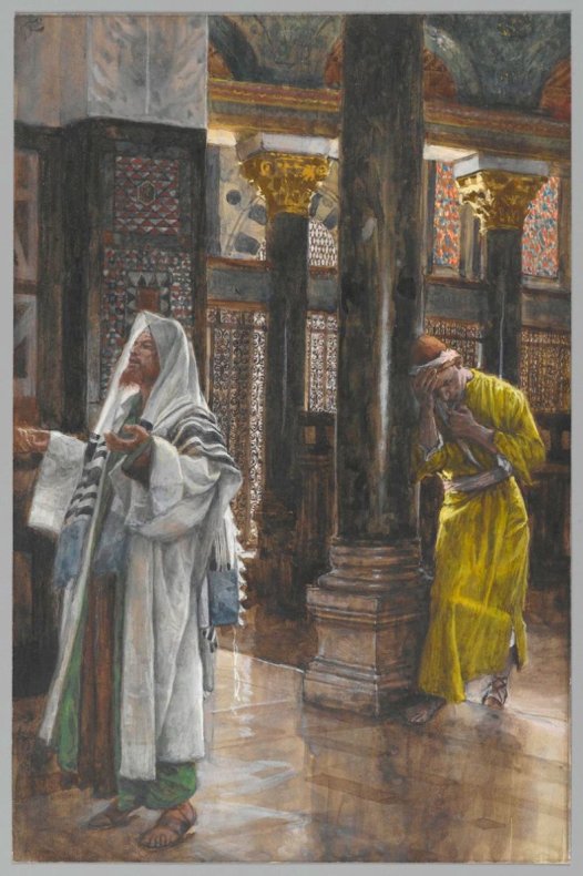 Le pharisien et le publicain - Cliquer pour agrandir Image d'illustration