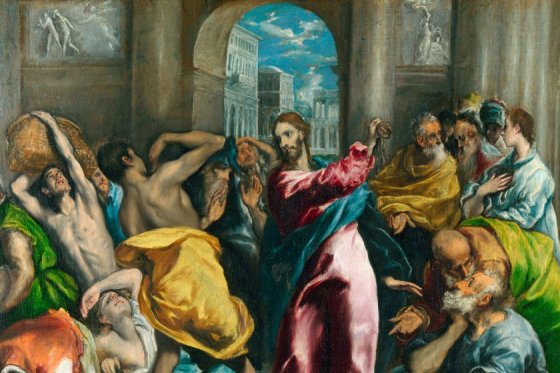 Jean 2,13-22 : Jésus et les marchands ou les deux Temples profanés - Image d'illustration Image d'illustration